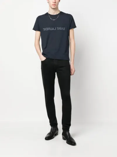 Saint Laurent Reverse logo-print cotton T-shirt | Eraldo.com NL