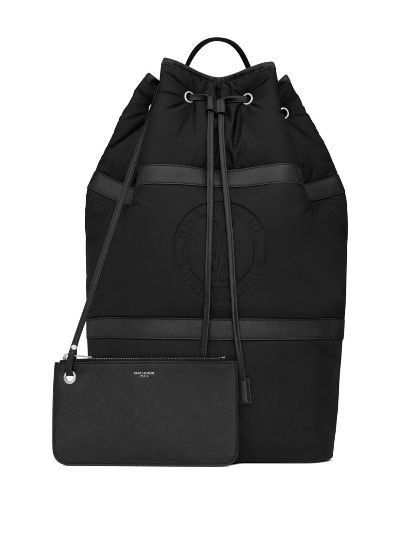 Rive Gauche logo-debossed backpack | Saint Laurent | Eraldo.com LV