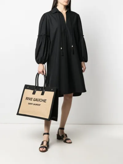 saint laurent straw tote