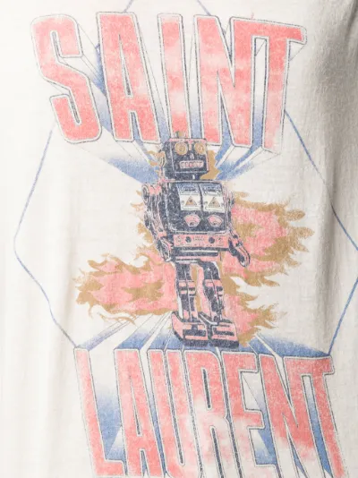 saint laurent baseball tee