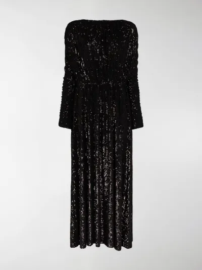 ruched sequin dress