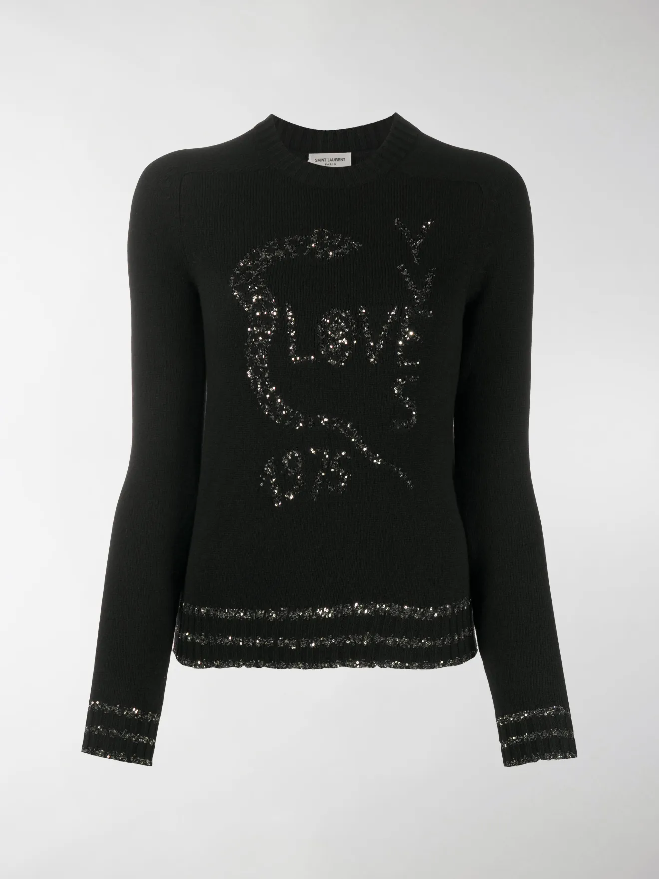 saint laurent black jumper