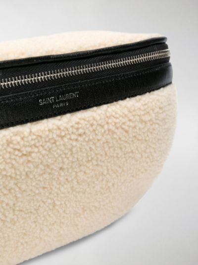 saint laurent shearling belt bag