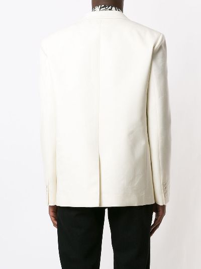 saint laurent white coat