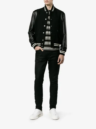 saint laurent skeleton shirt