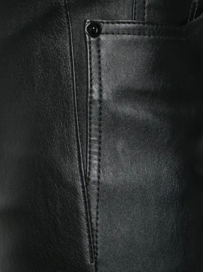 black cotton skinny trousers