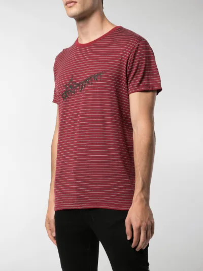 ysl red t shirt u003e OFF-70% saint laurent red striped t shirt