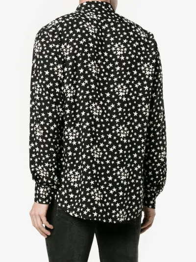 saint laurent star print shirt