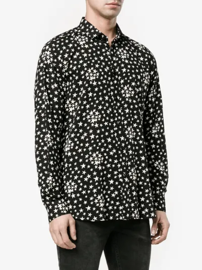 saint laurent star print shirt