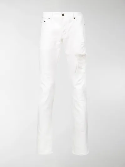 saint laurent white jeans