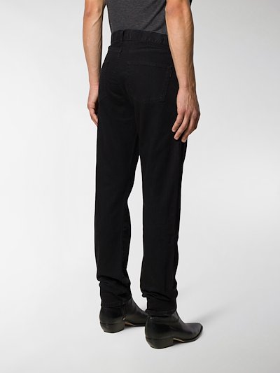 Sale Saint Laurent Straight Leg Jeans Black Modes