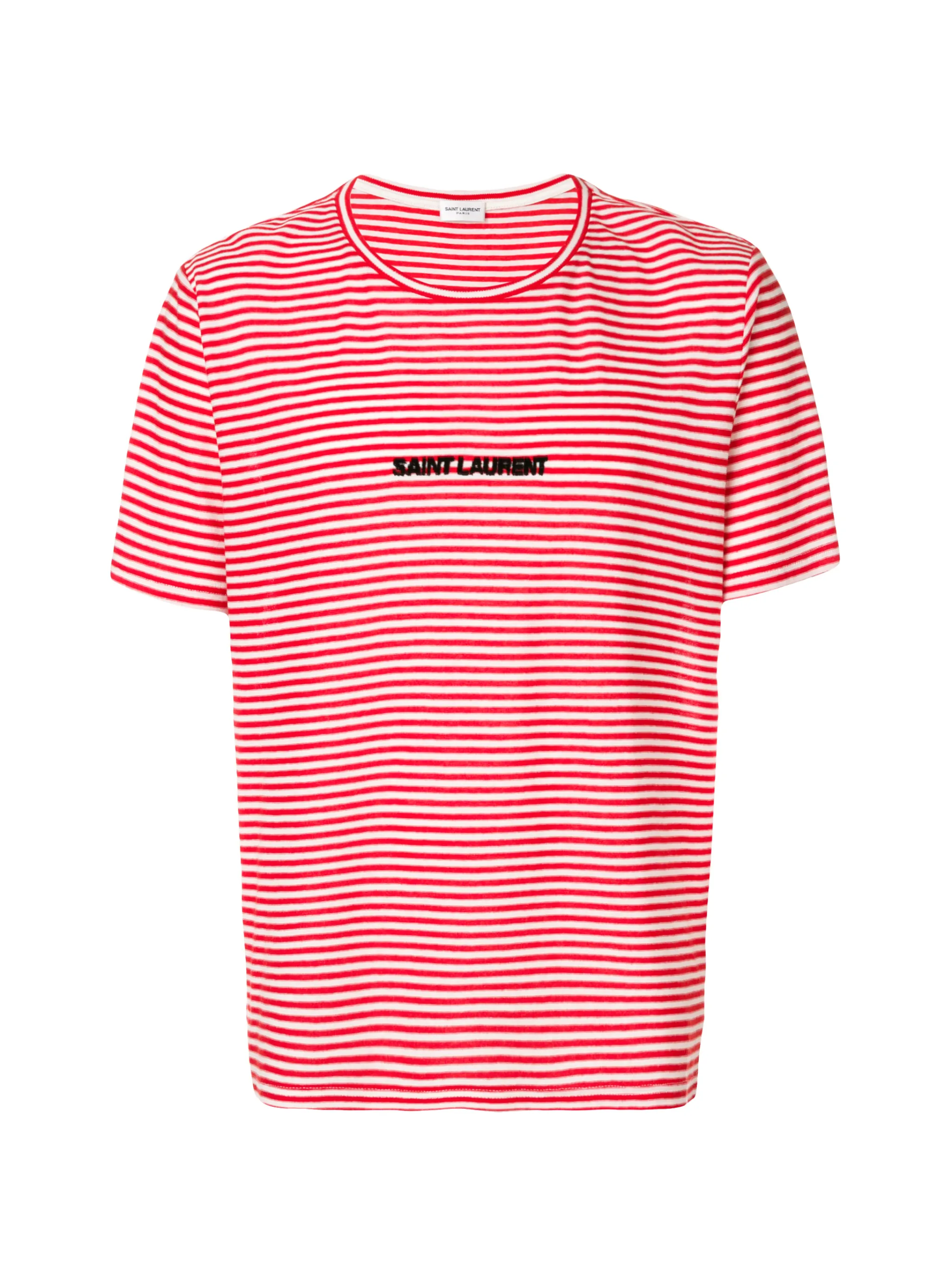 Saint Laurent striped logo T shirt Eraldo DE