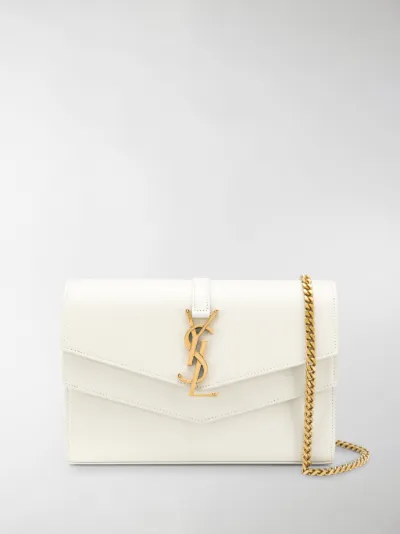 sulpice double flap crossbody wallet on a chain