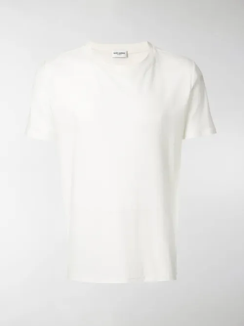 Saint Laurent - T-shirt con logo ricamato