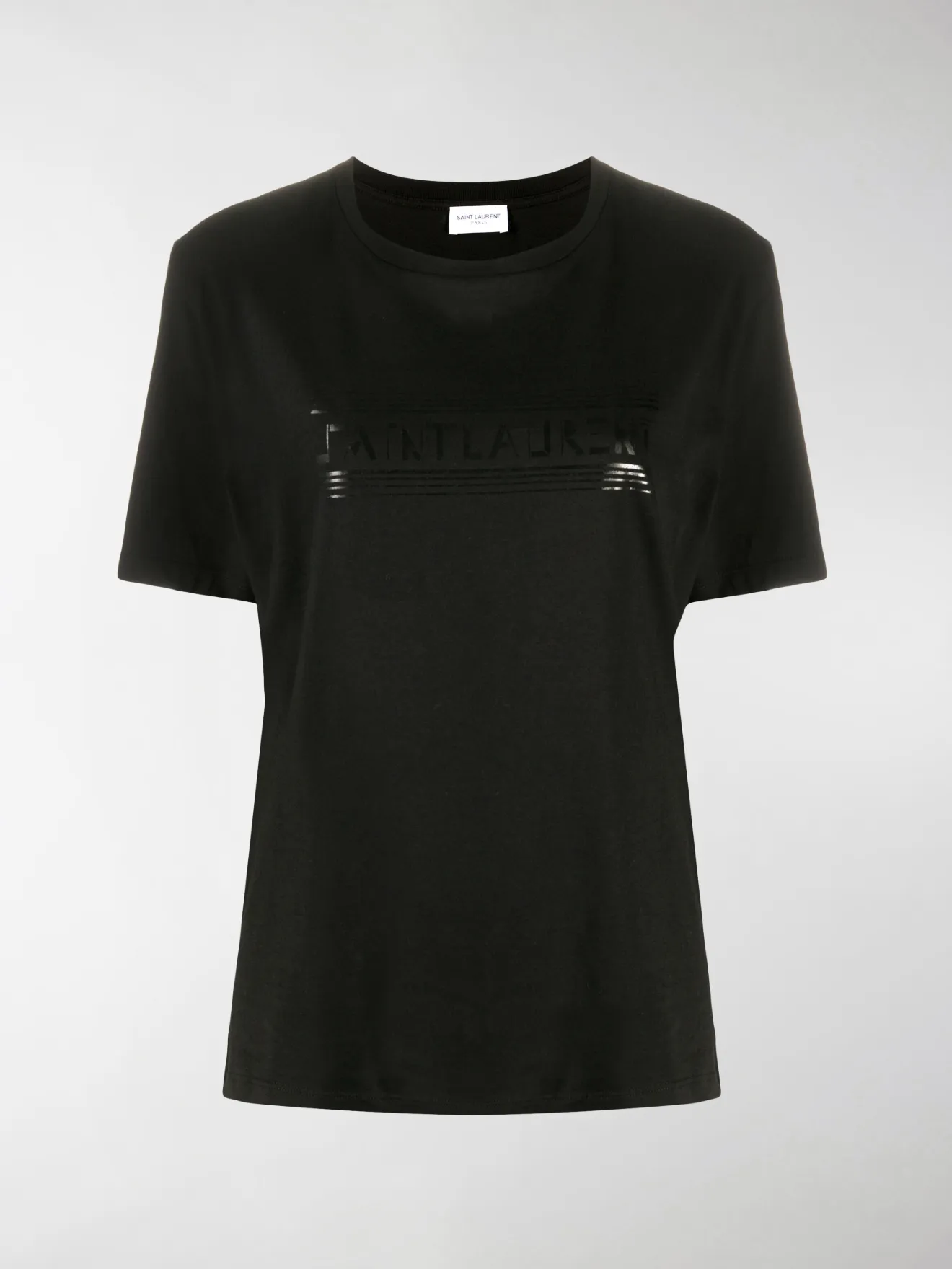 saint laurent box logo tee