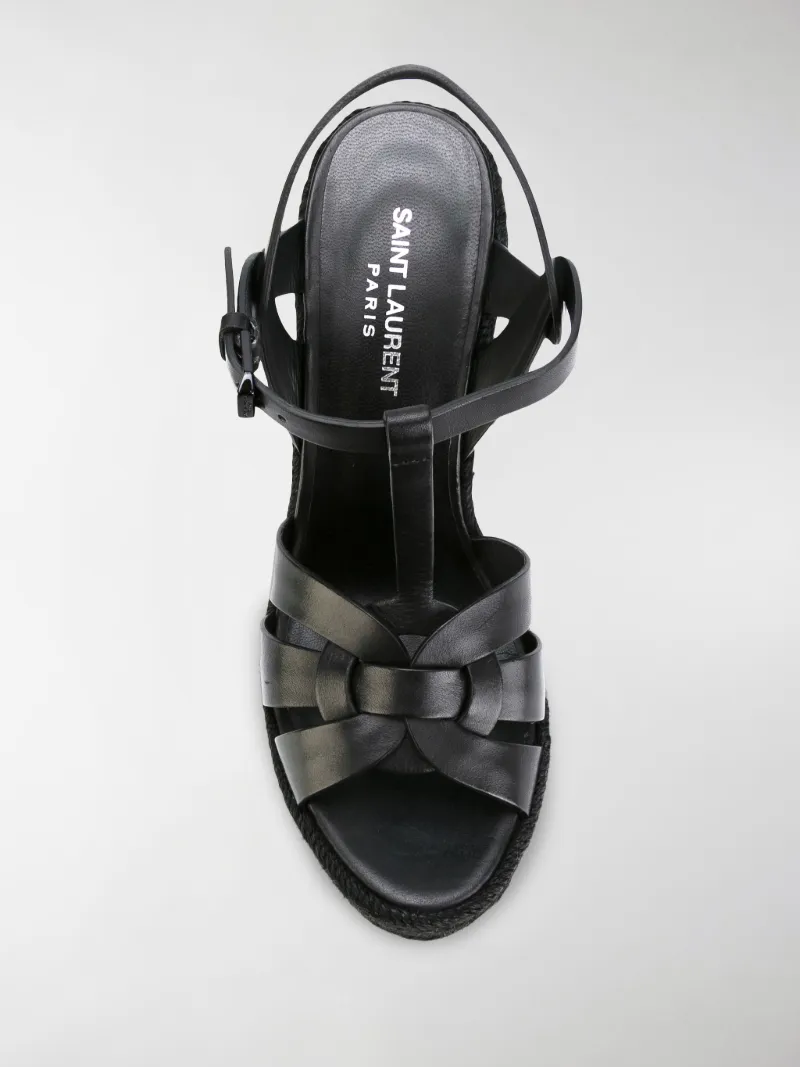 saint laurent tribute espadrille wedge