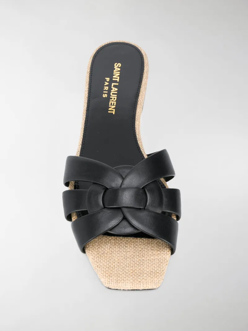 saint laurent tribute flat sandals