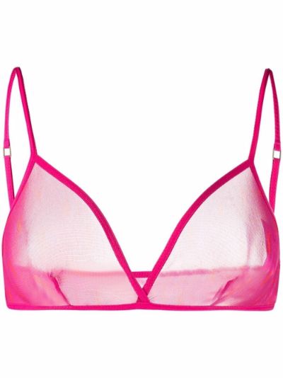 tulle triangle-cup bra | Saint Laurent | Eraldo.com