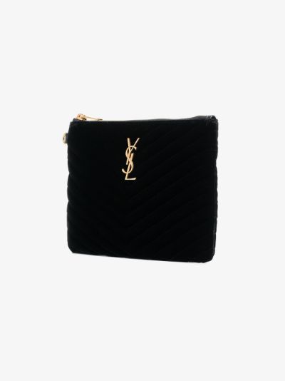 saint laurent velvet clutch