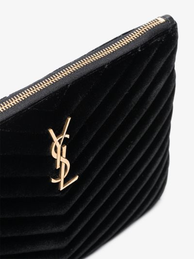 saint laurent velvet clutch