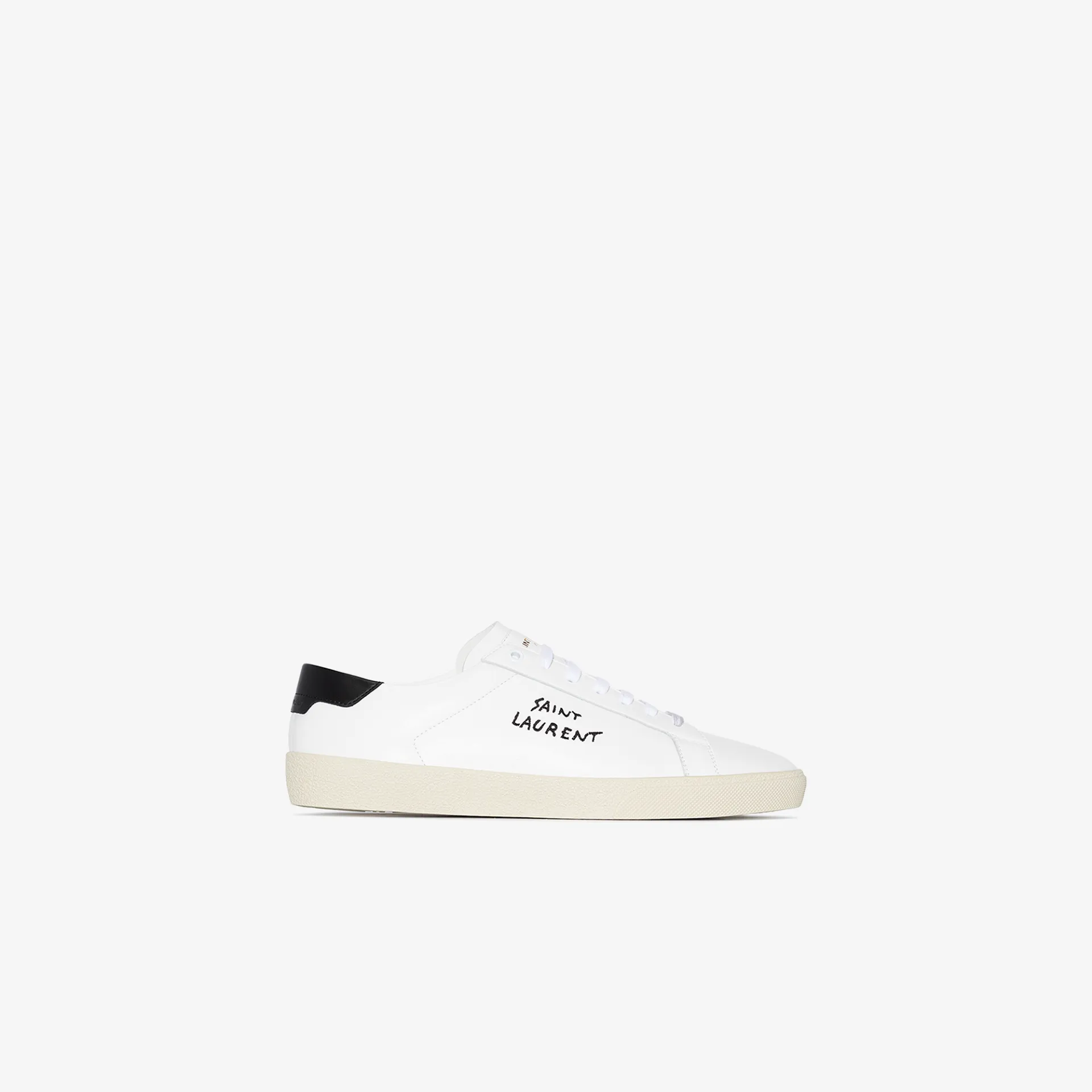 saint laurent white court classic sneakers