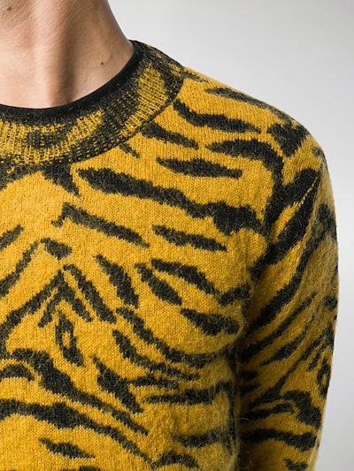 saint laurent zebra sweater