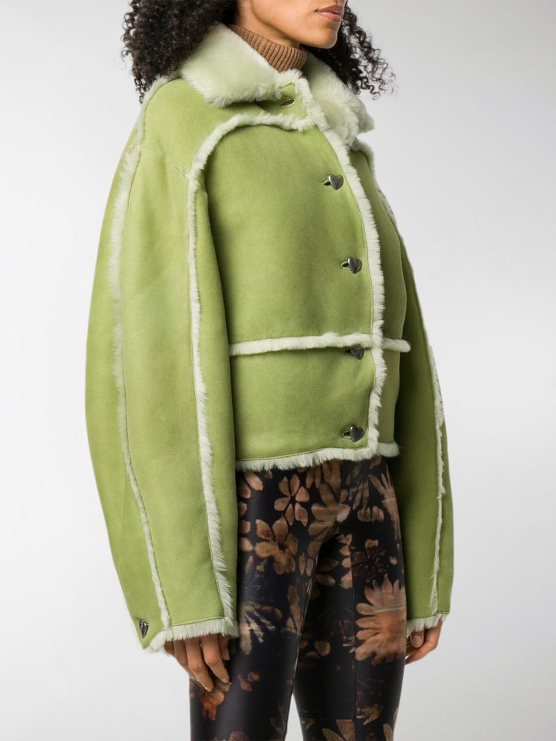 saks potts coat green