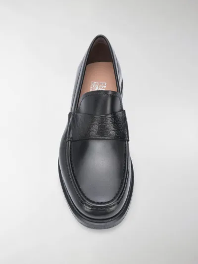 chunky sole loafers