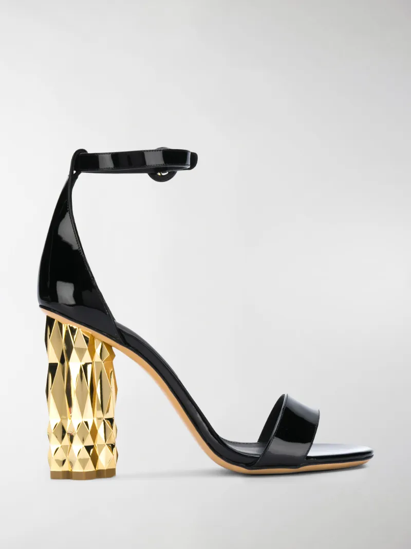 snake print platform sandals