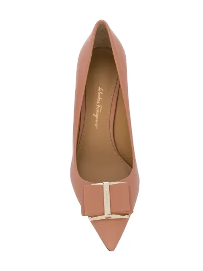 ferragamo double bow pump