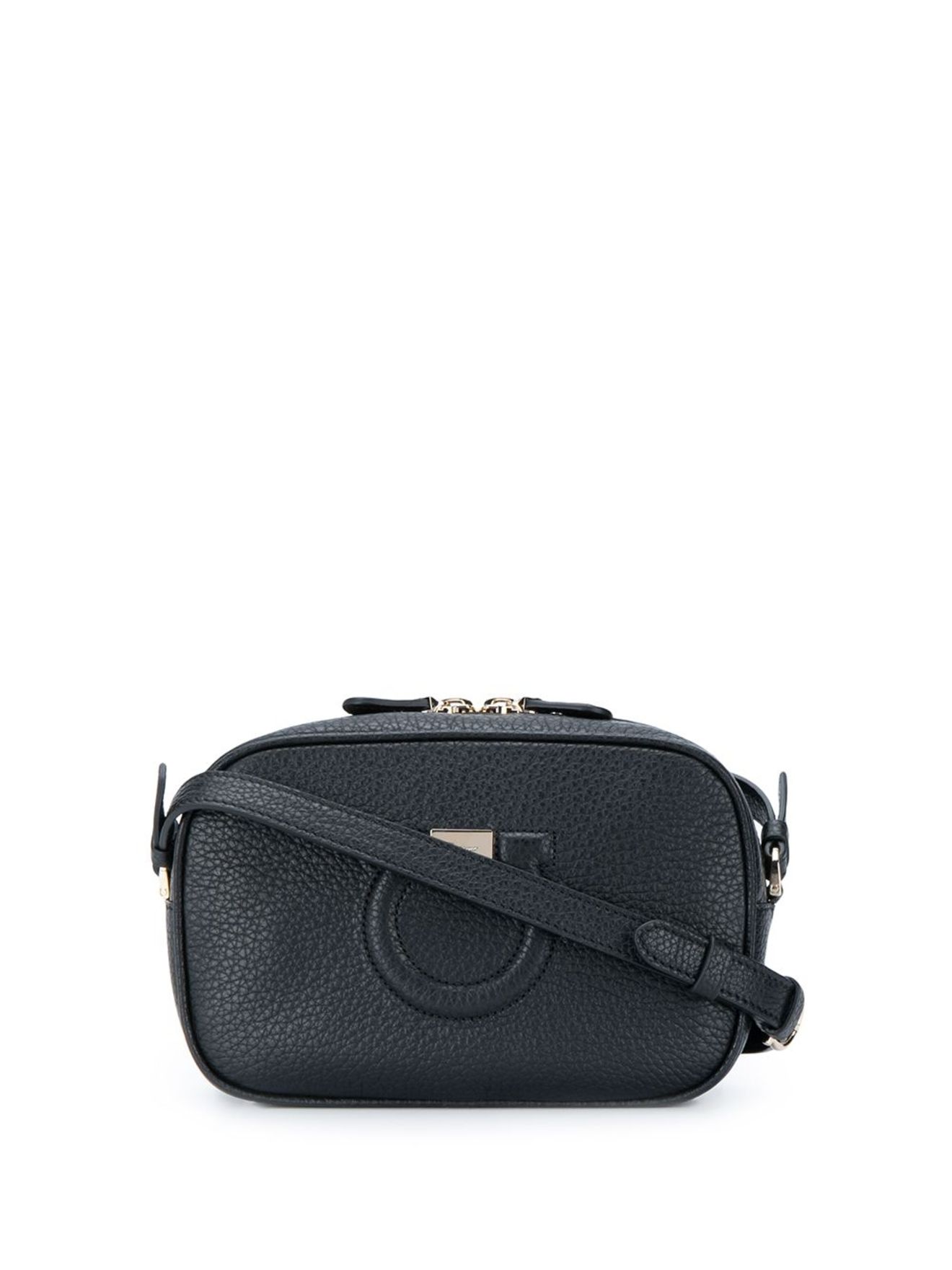 Salvatore Ferragamo Gancini crossbody bag black | MODES