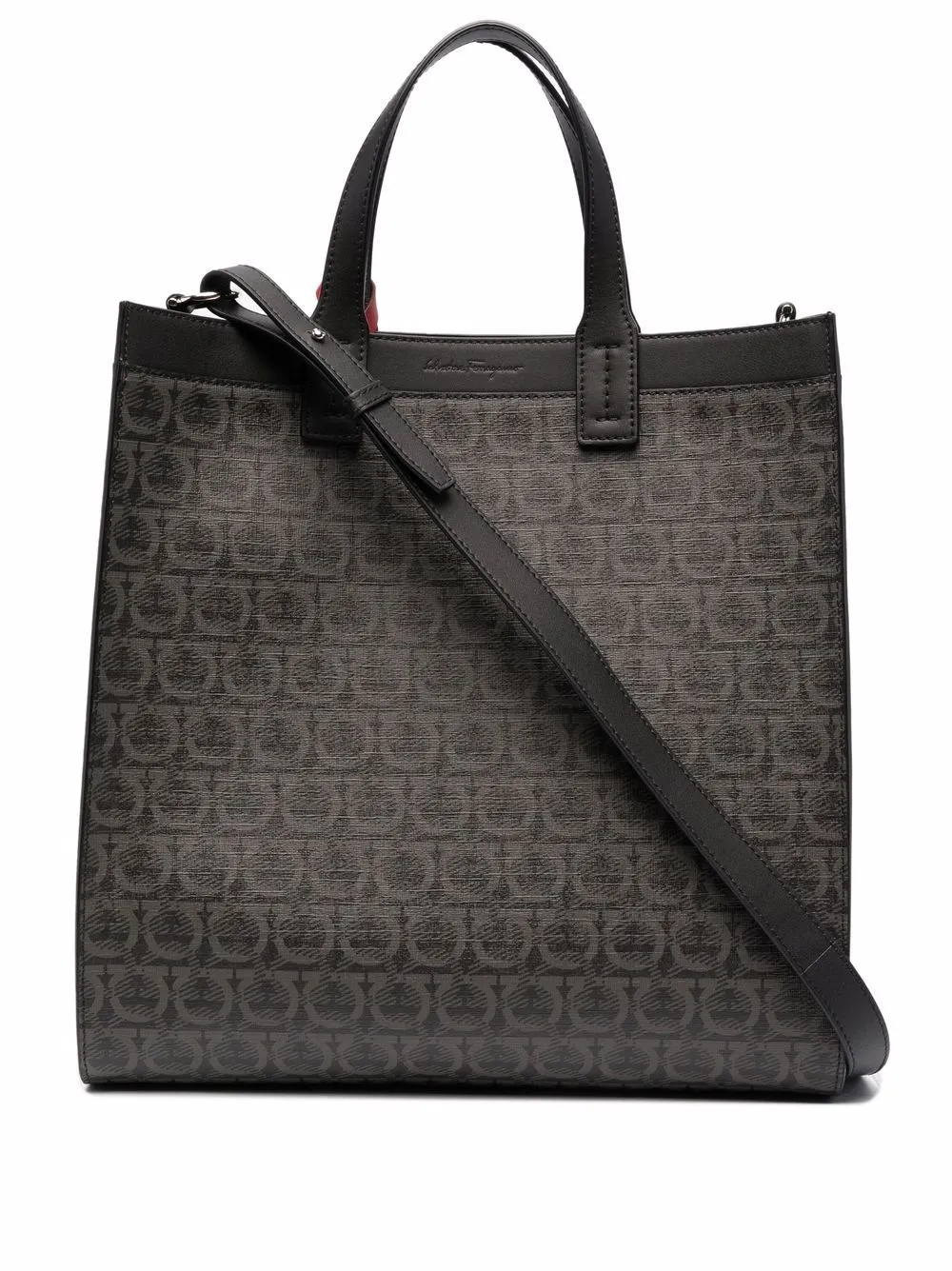 salvatore ferragamo leather tote