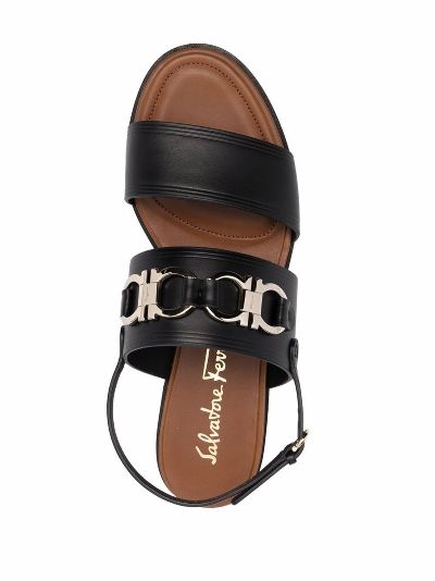 salvatore ferragamo leather sandals