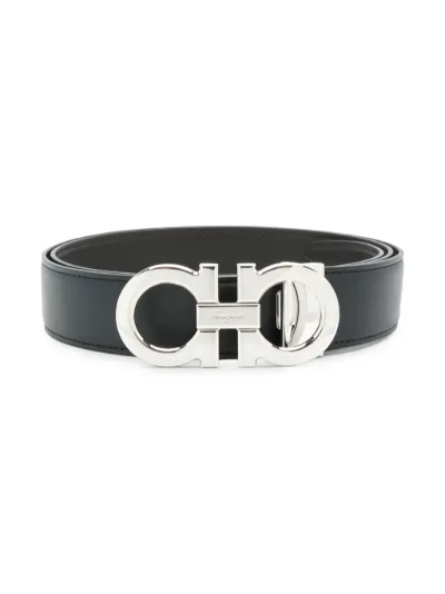 salvatore ferragamo gancini reversible leather belt