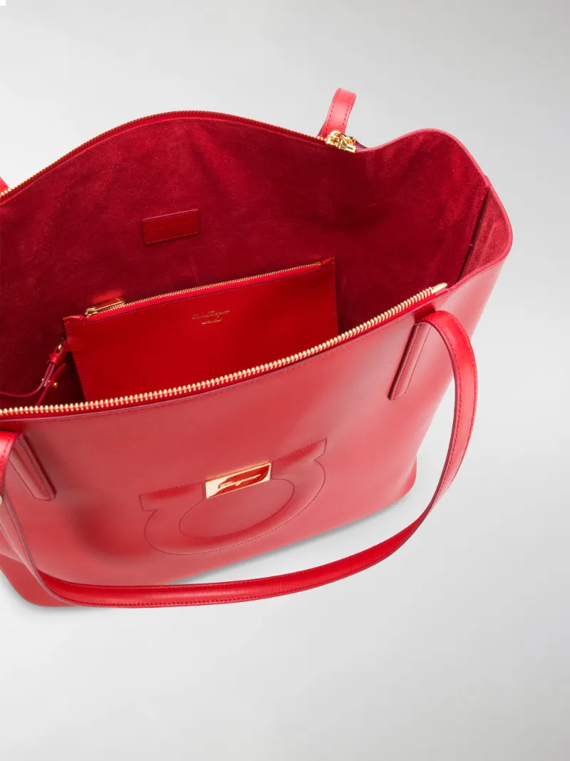 salvatore ferragamo gancini tote bag