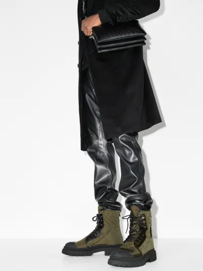 salvatore ferragamo combat boots