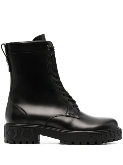 ferragamo combat boots