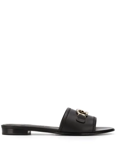 ferragamo mules black