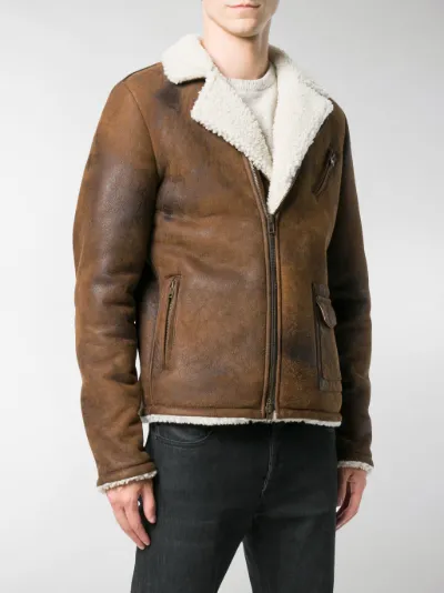 salvatore santoro shearling jacket