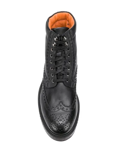 perforated ankle boots