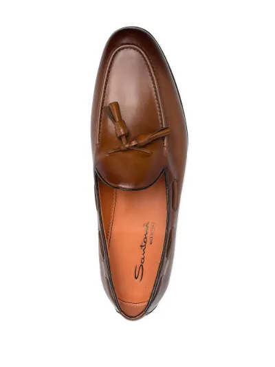 santoni slip on shoes