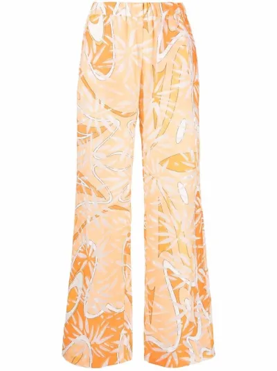 patterned wide-leg trousers | Sara 