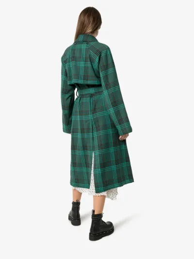 chloe check coat