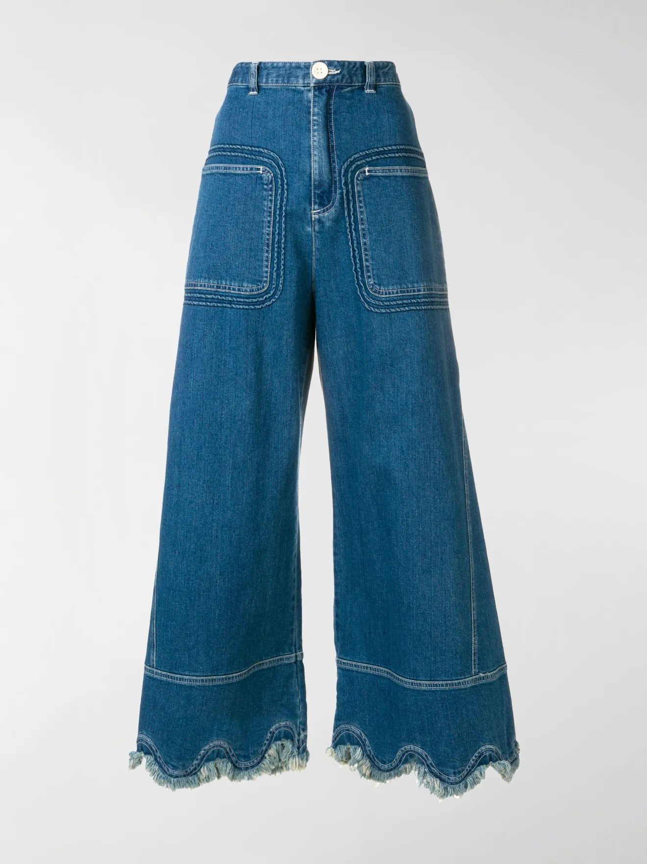See by Chloé Gonna pantalone di denim blu | MODES