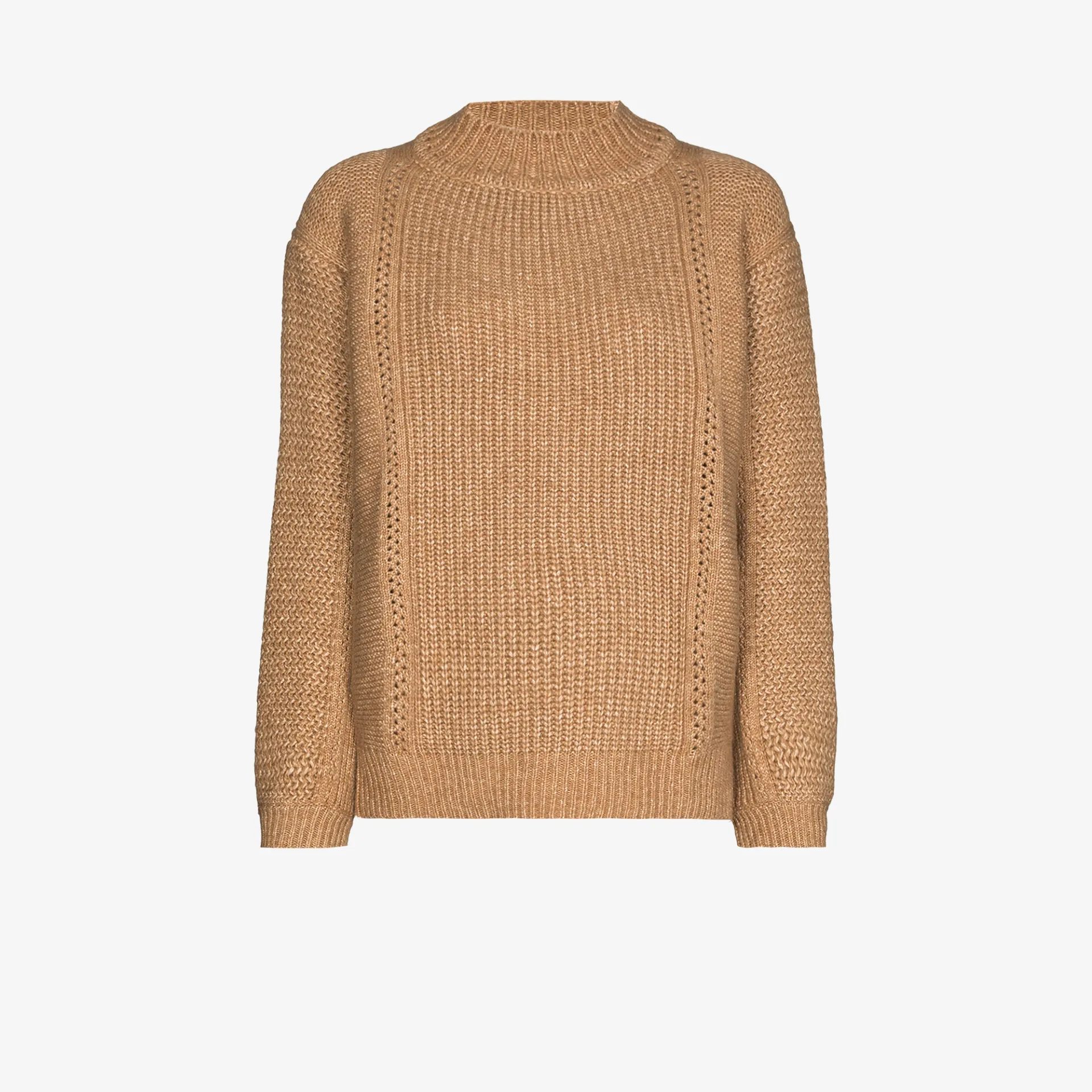 high neck chunky knit jumper