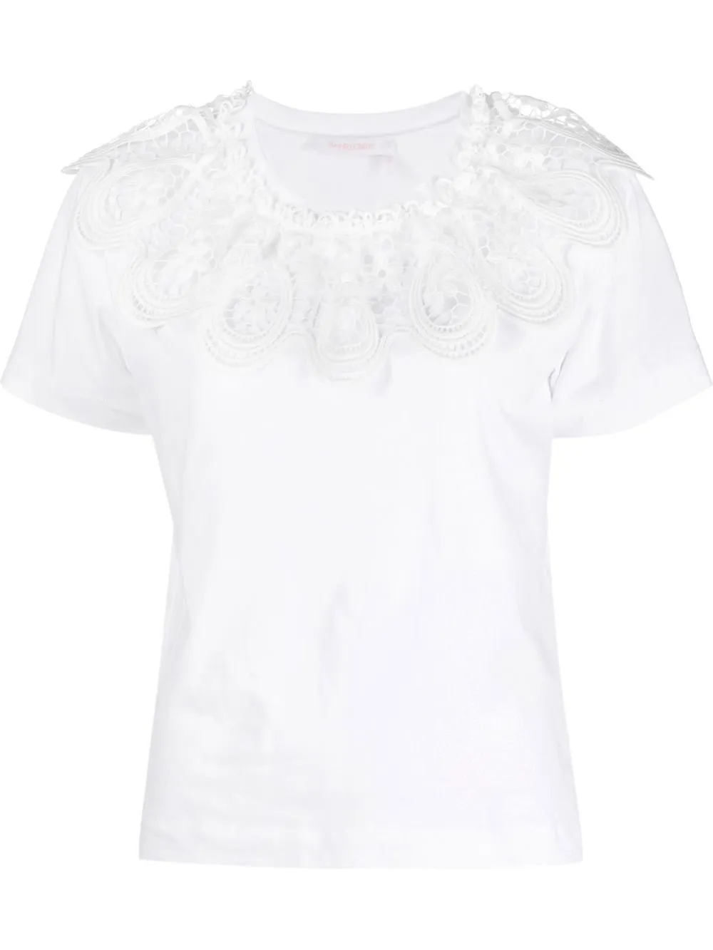 lace collar t shirt