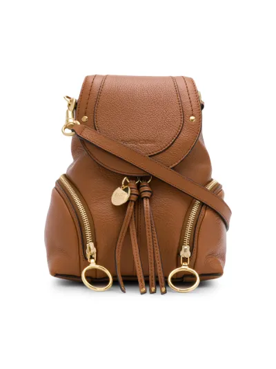 Small olga leather on sale backpack