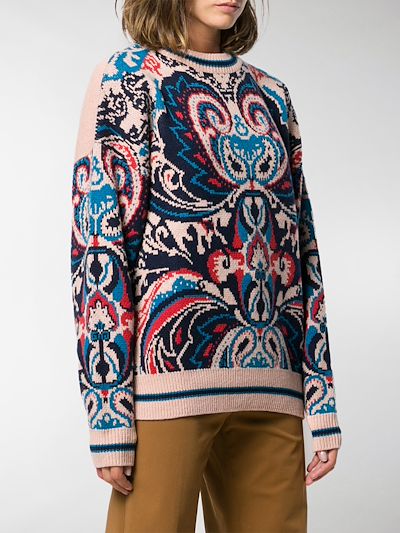 oversized patterned jumper