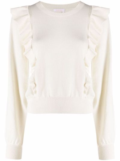 See by chloe ruffle on sale sweater