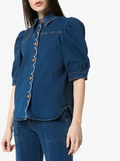 see by chloe denim top